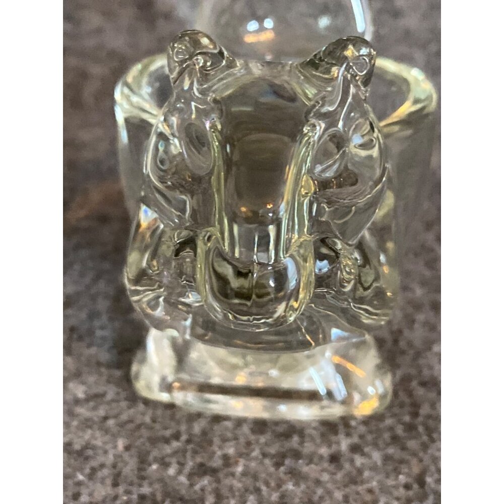 VTG Avon Candle Votive Holders Crystal Glass Squirrel Dove Lot of 2 - Picture 8 of 16